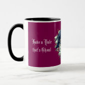 Gothique Noir Oiseau Noël Wreath Mug (Gauche)