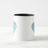 Gothique ou Go Home Mug (bleu/Turquoise) (Centre)