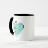 Gothique ou Go Home Mug (bleu/Turquoise) (Devant gauche)
