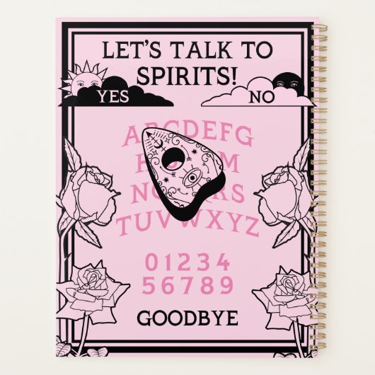 Gothique Pastel rose Noir Année Florale (Dos)