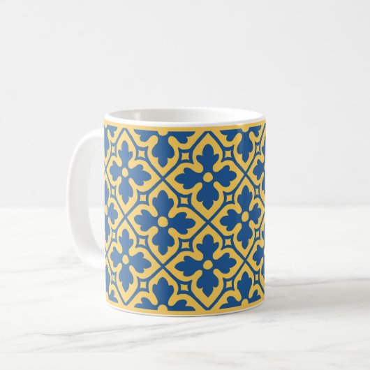 Gothique Revival Quatrefoil Café Mug (Devant gauche)