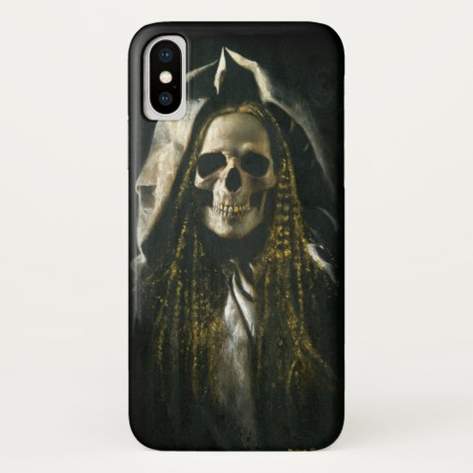 Gothique Skeleton Ghost iPhone X Coque (Dos)