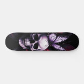 Gothique Skull Butterfly Skateboard Design (Horz)