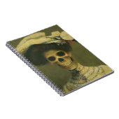 Gothique Squelette Lady Carnet (Côté Droit)