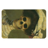 Gothique Squelette Lady Magnet flexible (Horizontal)