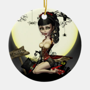 Gothique Steampunk Lolita Art Round Ornement