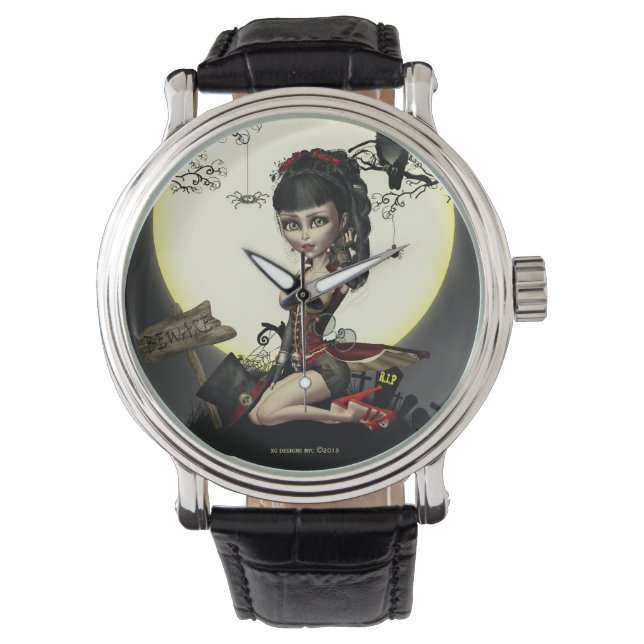 Gothique Steampunk Lolita Montre de poignet fille (devant)