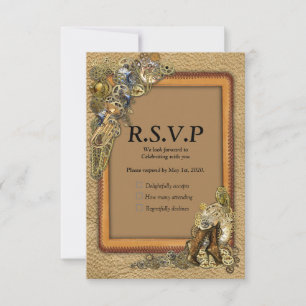 Gothique - Steampunk RSVP - Cadre en cuir