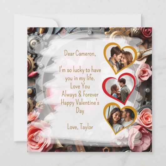 Gothique Steampunk Saint Valentin Modèle photo (Dos)