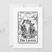 Gothique Tarot Card Couples Douche Invitation (Dos)