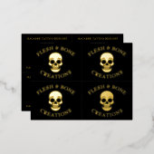 Gothique Tatouage de crâne Artiste Carte de visite (Recto/Verso)