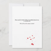 Gothique Vampire Bat Halloween Party Invitation (Dos)