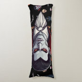 🧛 ♂️ gothique Vampire Halloween Coussin noir 🎃 (Devant (Vertical))