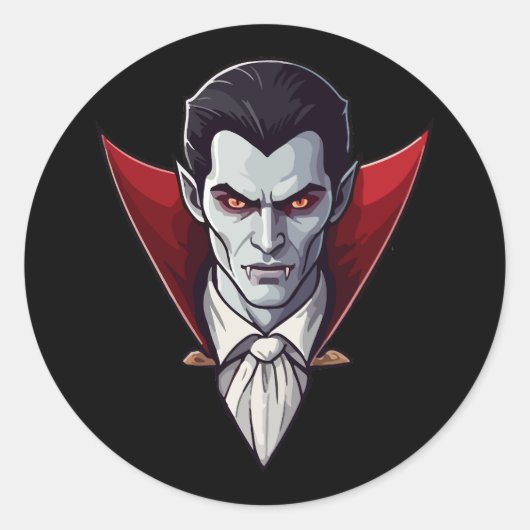 🦇 gothique Vampire Sticker noir 🖤 🎃 (Devant)