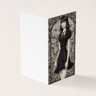 Gothique victorien LBD petite robe noire blanche