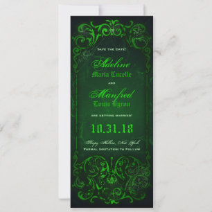 Gothique Victorien Surnaturel Vert Carte de Relais