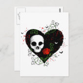 Gothisch hart briefkaart (Voorkant / Achterkant)