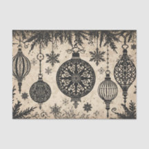 Gothisch Kerstweefselpapier Decoupage 