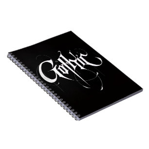 Gothisch spiraalnotitieboek notitieboek