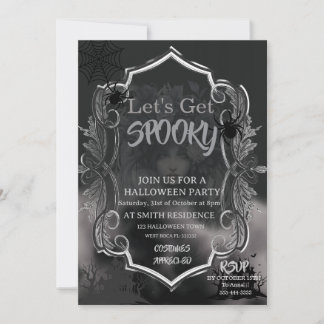 Gothisch Volwassenen Halloween Feest Vintage Kaart