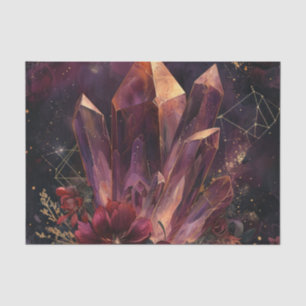 Gothische Amethist Bloem Galaxy Patroon Tissuepapier