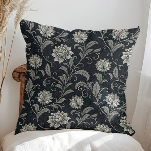 Gothische Bloemen Patroon Kussen