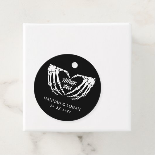 Gothische bruiloft, Halloween bruiloft bedankt Bedankjes Labels (In situ)