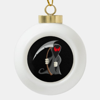 Gothische Cartoon Grim Reaper Halloween Keramische Bal Ornament