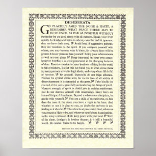 Gothische DESIDERATA Poster
