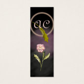 Gothische driekleur met initialen mini visitekaartjes (Achterkant)