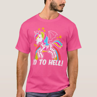 Gothische Eenhoorn Comic familie T-shirt