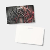 Gothische elegantie naam badge (Voor- en achterkant)