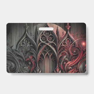 Gothische Elegantie Naambadge Badge