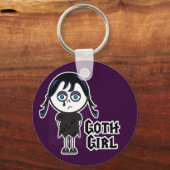 Gothische Emo Meisje Sleutelhanger (Voorkant)