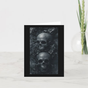 Gothische esthetische Grunge-schedel kunst Botanis Kaart