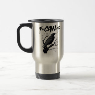Gothische F-Caw-F Humor Kraai Grappig Essentieel C Reisbeker