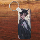 Gothische Fantasy Anime Katboy Sleutelhanger (Voorkant)