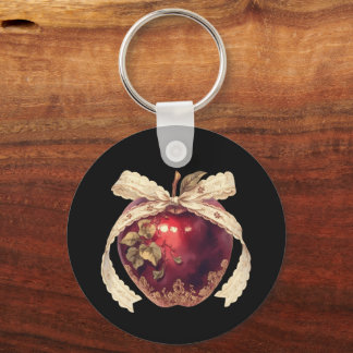 Gothische Gifappel Donkere Romantiek Halloween Sleutelhanger
