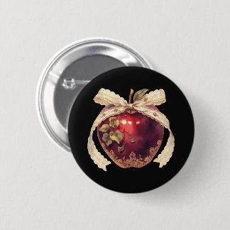 Gothische giftige appel donkere romantiek Hallowee Ronde Button 5,7 Cm