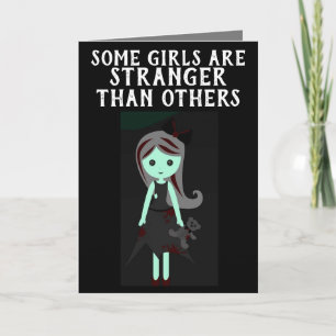 GOTHISCHE GIRL BIRTHDAY-KAARTEN KAART