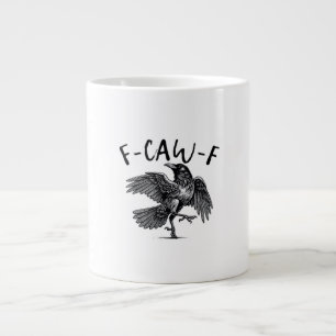 Gothische Grappige F Kraai F Kraai Esthetische Cas Extra Grote Beker