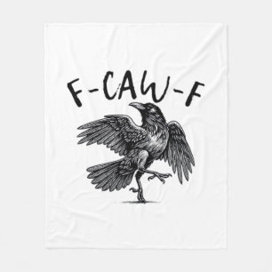 Gothische Grappige F Kraai F Kraai Esthetische Cas Fleece Deken