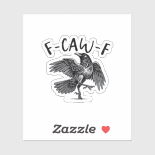 Gothische Grappige F Kraai F Kraai Esthetische Cas Sticker