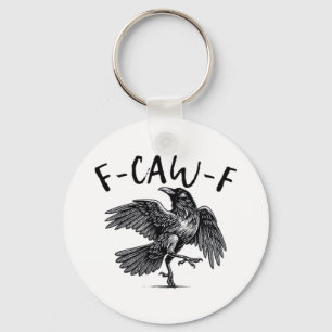 Gothische grappige F uil F kraai esthetische casua Sleutelhanger