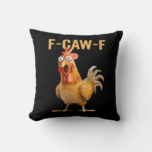 Gothische Grappige Humor Kraai F-Caw-F Kussen