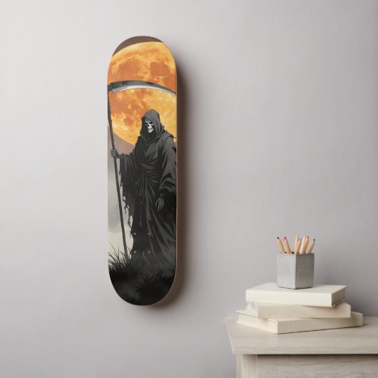 Gothische Grim Reaper Skateboard (Muurkunst)