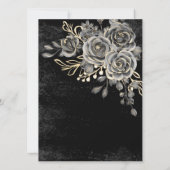 Gothische Halloween-huwelijksuitnodiging Kaart (Achterkant)