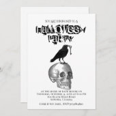 Gothische Halloween uitnodiging (Voorkant / Achterkant)