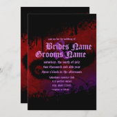 Gothische harten en saai huwelijk kaart (Voorkant / Achterkant)