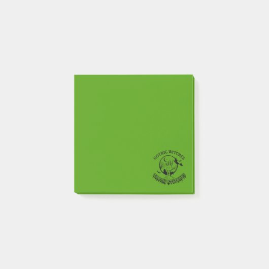 Gothische heksen Zombie Stitches Green Post-it® Notes (Voorkant)